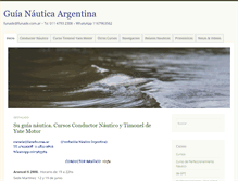 Tablet Screenshot of guianauticaargentina.com